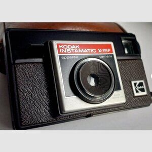 Vintage Kodak Instamatic Camera X-15F 126 Film Case MCM Super Clean Tested